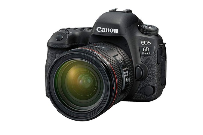 Canon EOS 6D Mark II Advanced Kit with EF 24-70mm f 4 L IS Digital Camera - SLR(6DIIADK) 3Inch Display,Black (Australian warranty)