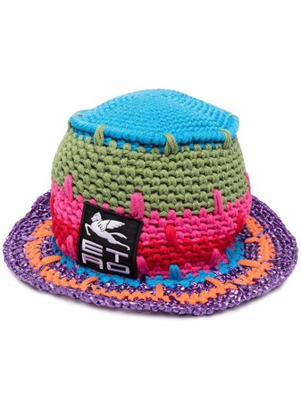 ETRO crochet-knit logo hat - FARFETCH