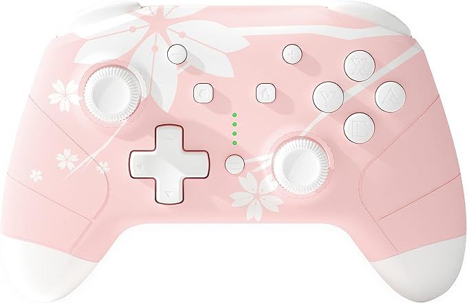 Mytrix Cherry Pink Wireless Switch Pro Controller with Programmable Back Buttons/Headphone Jack/Turbo/Motion/Vibration for Switch/OLED/Lite, Steam Deck, PC : Amazon.co.uk: Electronics & Photo