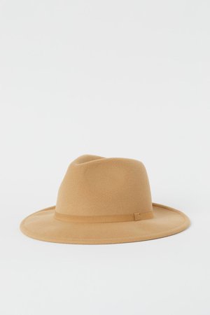 Фетровая шляпа - Бежевый - Женщины | H&M RU