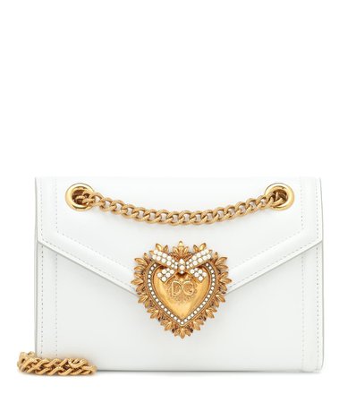 Mini Devotion Leather Shoulder Bag | Dolce & Gabbana - mytheresa.com