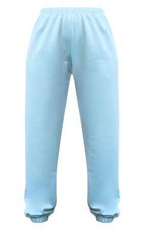Bright Aqua Casual Jogger | Trousers | PrettyLittleThing