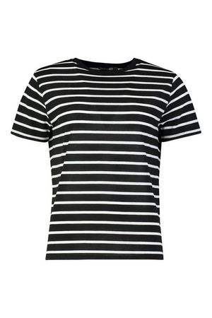 Tall Cotton Stripe Boxy T-Shirt | Boohoo