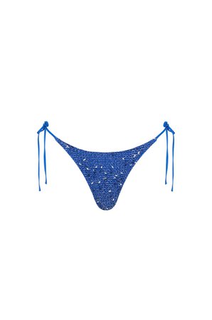 Betsy Bikini Bottom | Blue Knit – With Jéan