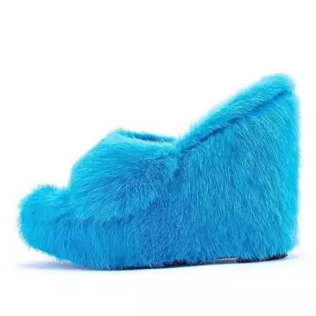 Y2K Aesthetic Fur Sandals | BOOGZEL APPAREL – Boogzel Apparel