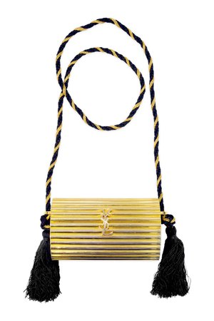 gold clutch with black tassel - Google Search