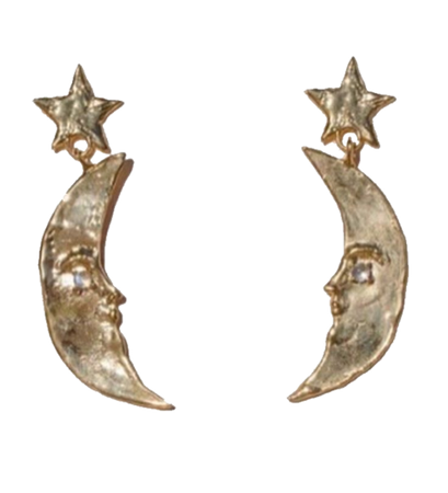 whimsical moon earrings