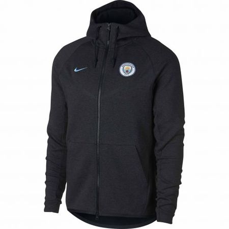 Nike Manchester City Tech Fleece Windrunner Jacket - Black Heather & Field Blue - Soccer Master