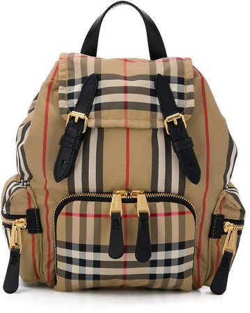 small Vintage check backpack