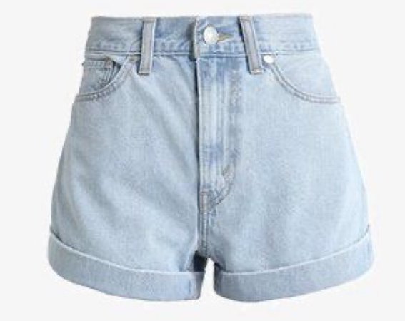 Rolled up Jean shorts