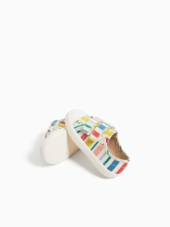 COLORFUL FABRIC SNEAKERS - View All-SHOES-BABY GIRL | 3 mth - 4 yrs-KIDS | ZARA United States