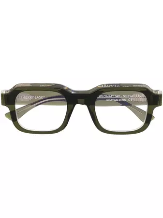 Thierry Lasry Diplomaty square-frame Glasses - Farfetch