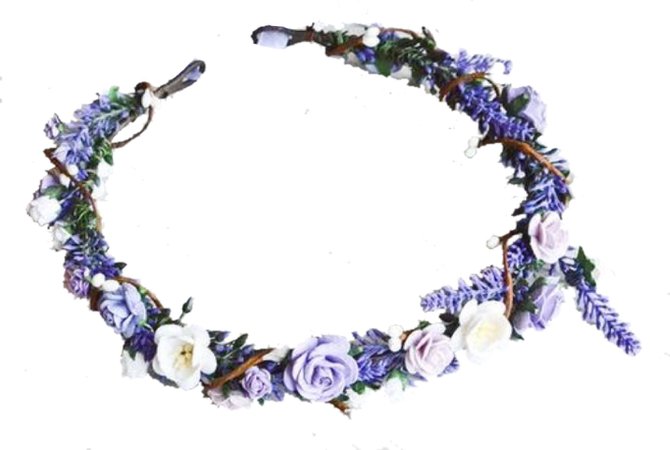 Faber Accessories Lavender Flower Crown