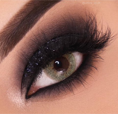 Black Sparkly Eye Makeup