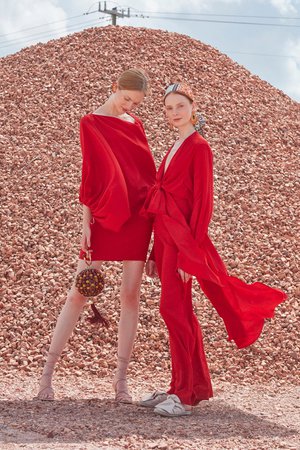 Tie-Front Heidy Silk Jumpsuit by Silvia Tcherassi | Moda Operandi