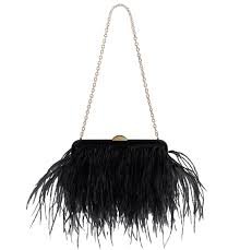 black ostrich feather bag - Buscar con Google