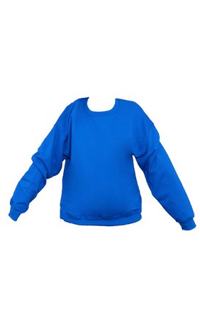 Plt Recycled Bright Blue Edition Back Sweatshirt | PrettyLittleThing USA