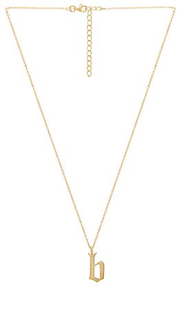 The M Jewelers NY The Old English B Pendant in Gold | REVOLVE