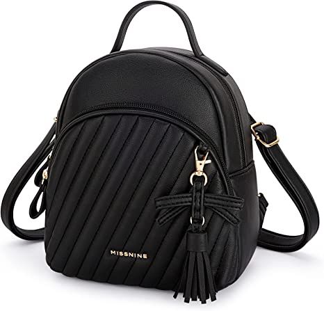 Amazon.com: Missnine Mini Backpack for Women Cute Small Backpack Purse Girls PU Leather Bowknot Backpack Designer Satchel Bags : Clothing, Shoes & Jewelry