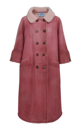 Shearling Lined Overcoat by Prada | Moda Operandi