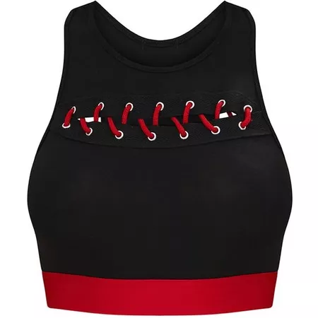 black and red top