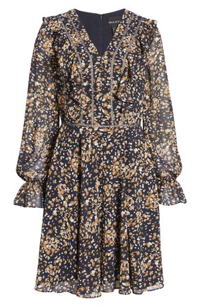 Shani Floral Long Sleeve Fit & Flare Dress