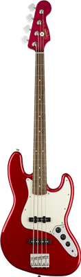 Squier Contemporary Jazz Bass, Dark Metallic Red, Electric Guitar Bass