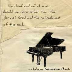 Black Grand Piano Quote by Bach - Pinterest