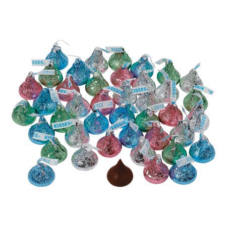 Fun Express - Hershey Pastel Kisses for Easter - Edibles - Chocolate - Branded Chocolate - Easter - 72 Pieces - Walmart.com