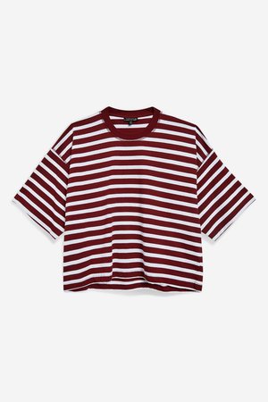 Stripe Boxy T-Shirt - Topshop