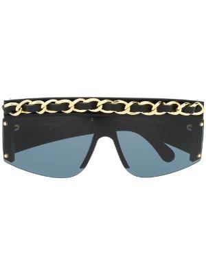 Pre-Owned vintage black Chanel shades
