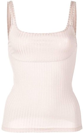 fitted ribbed tank top