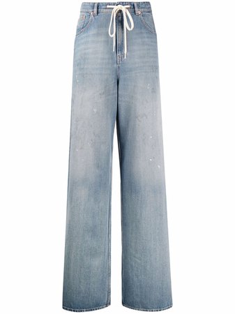MM6 Maison Margiela Oversized wide-leg Jeans - Farfetch