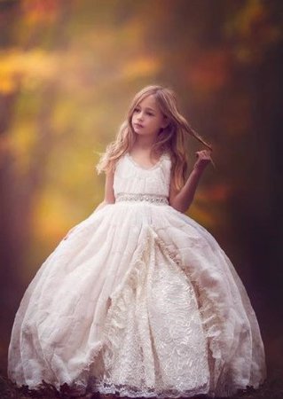 Couture Winter Jewel Gown - Girls Toddler Clothing