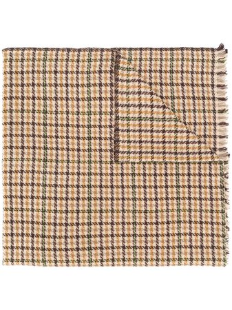 Shop Isabel Marant houndstooth check print scarf with Express Delivery - FARFETCH