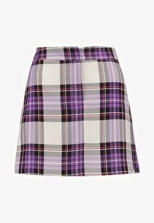 Topshop TARTAN CHECK PELMET - A-snit nederdel/ A-formede nederdele - purple - Zalando.dk