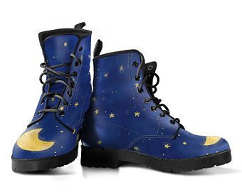 Etsy Stars moon sky shoes