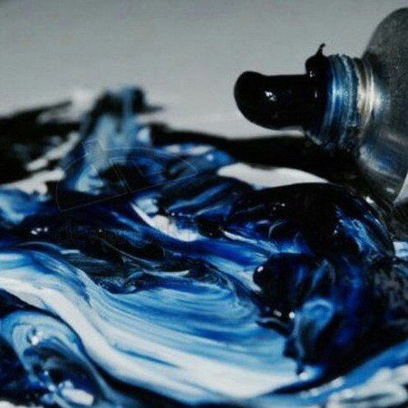 blue paint aesthetic