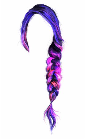 Colorful Hair Png Transparent, Transparent Png Download For Free #436406 - Trzcacak