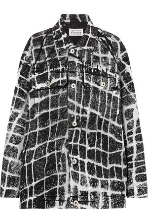 Maison Margiela | Oversized printed denim jacket | NET-A-PORTER.COM