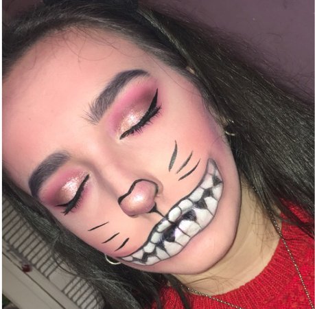 Cheshire Cat Halloween makeup