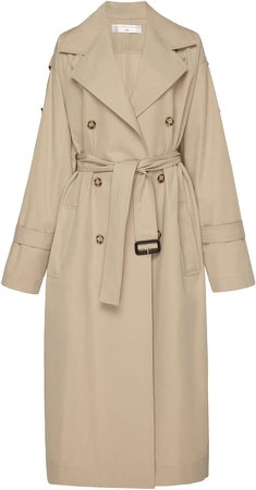 Victoria Beckham Cotton Trench Coat Size: M