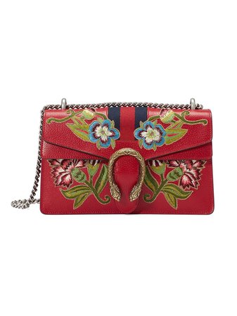 Gucci Dionysus Embroidered Leather Shoulder Bag Aw17 | Farfetch.com
