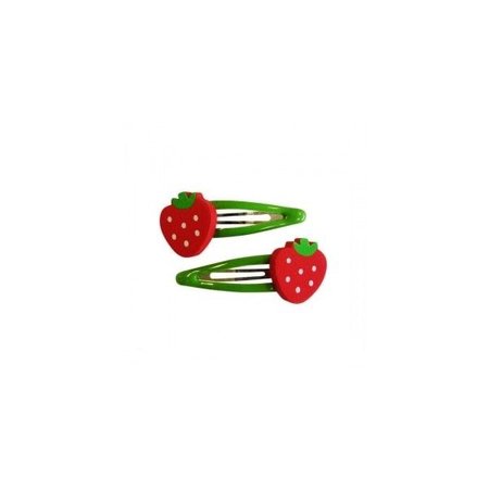 strawberry hair clips