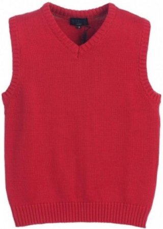 red vest sweater