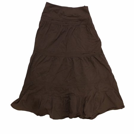 brown fairy grunge maxi skirt