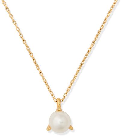 Imitation Pearl Pendant Necklace