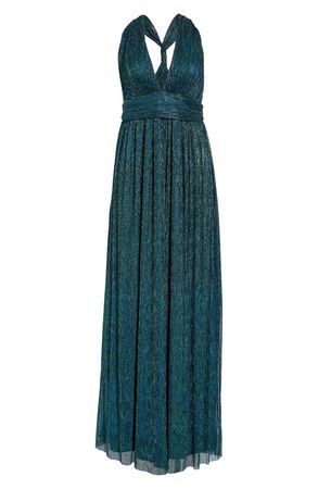 Lulus Looking Radiant Metallic Evening Gown | Nordstrom