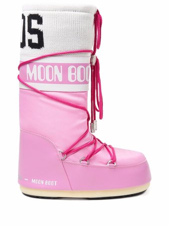 Moon Boot x GCDS Icon Knit Band Snow Boots - Farfetch