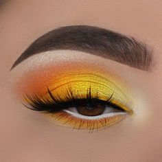 gold eyeshadow yellow orange